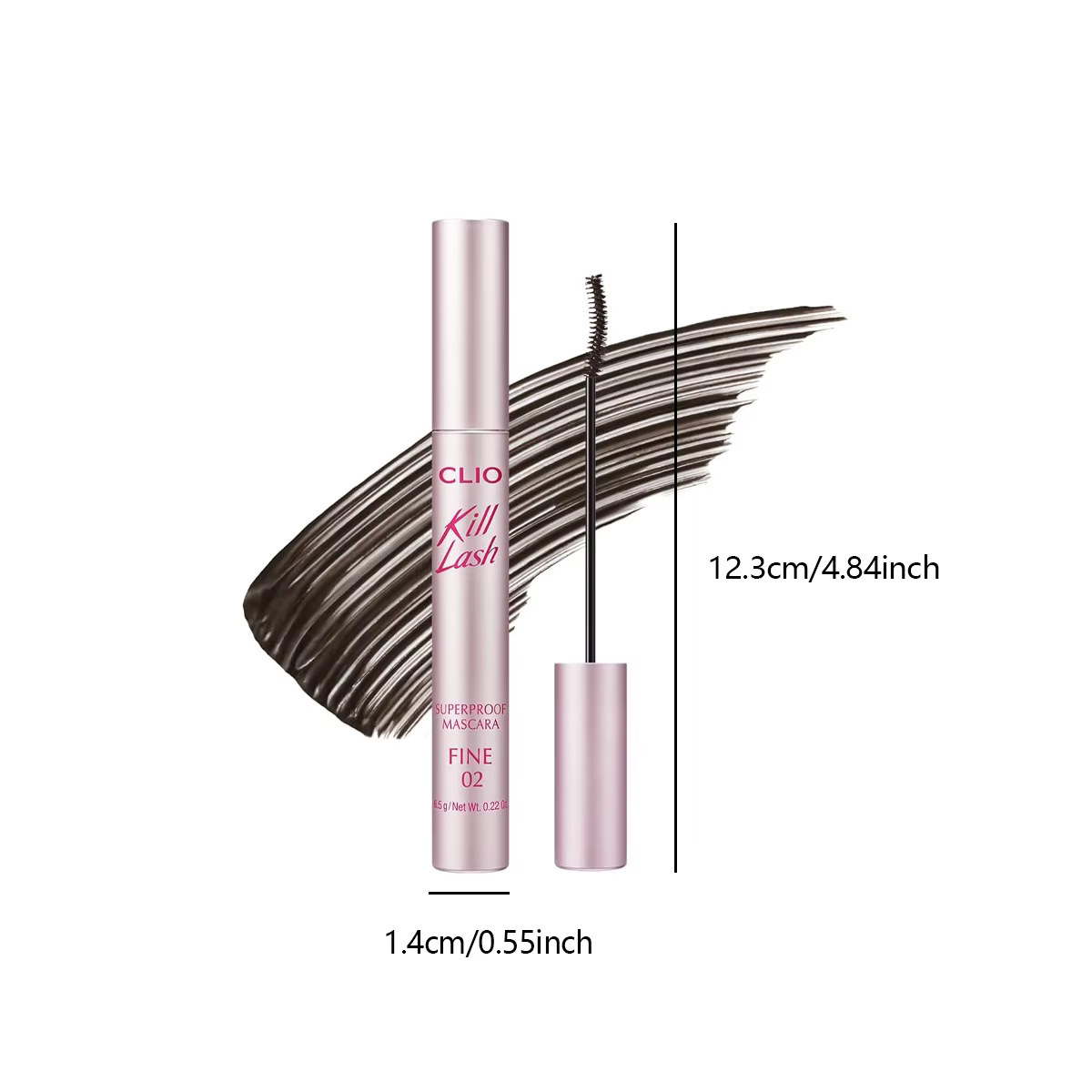 Clio Kill Lash Superproof Mascara FINE 02 Mousse Brown