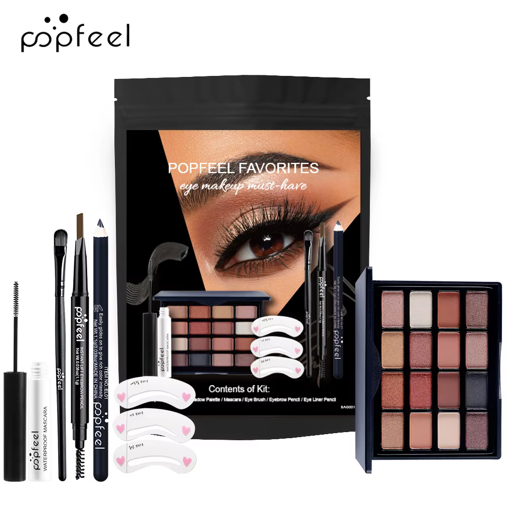 POPFEEL Kit de maquillage pour les yeux Ensemble de maquillage