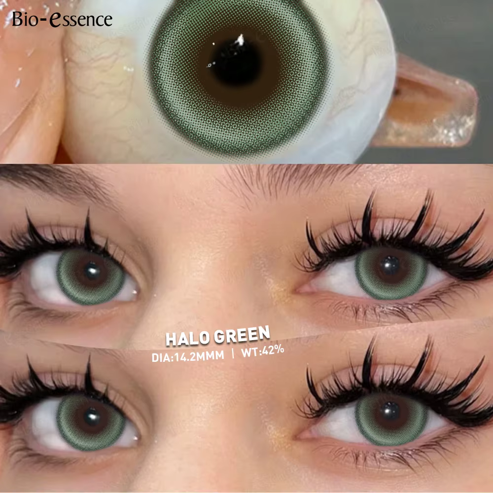 Lentilles de contact colorées grises Bio-essence pour les yeux