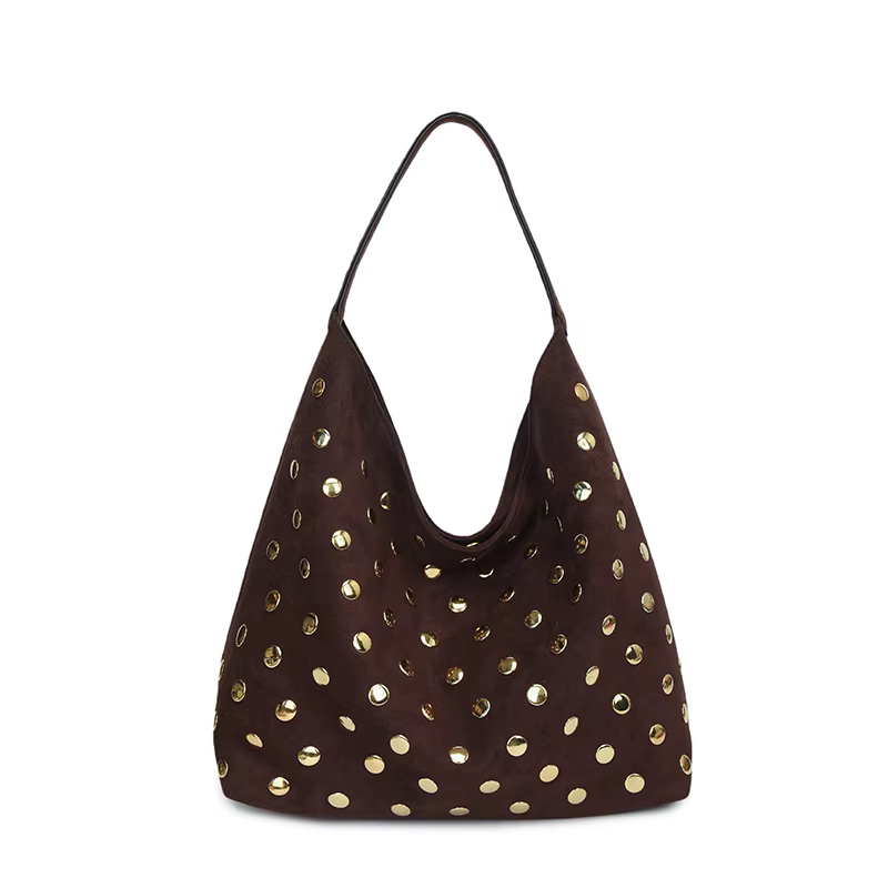 Sacs à bandoulière en Faux daim pour femmes, sacs à main Vintage à paillettes, Style italien, fourre-tout décontractés de grande capacité, paquets féminins