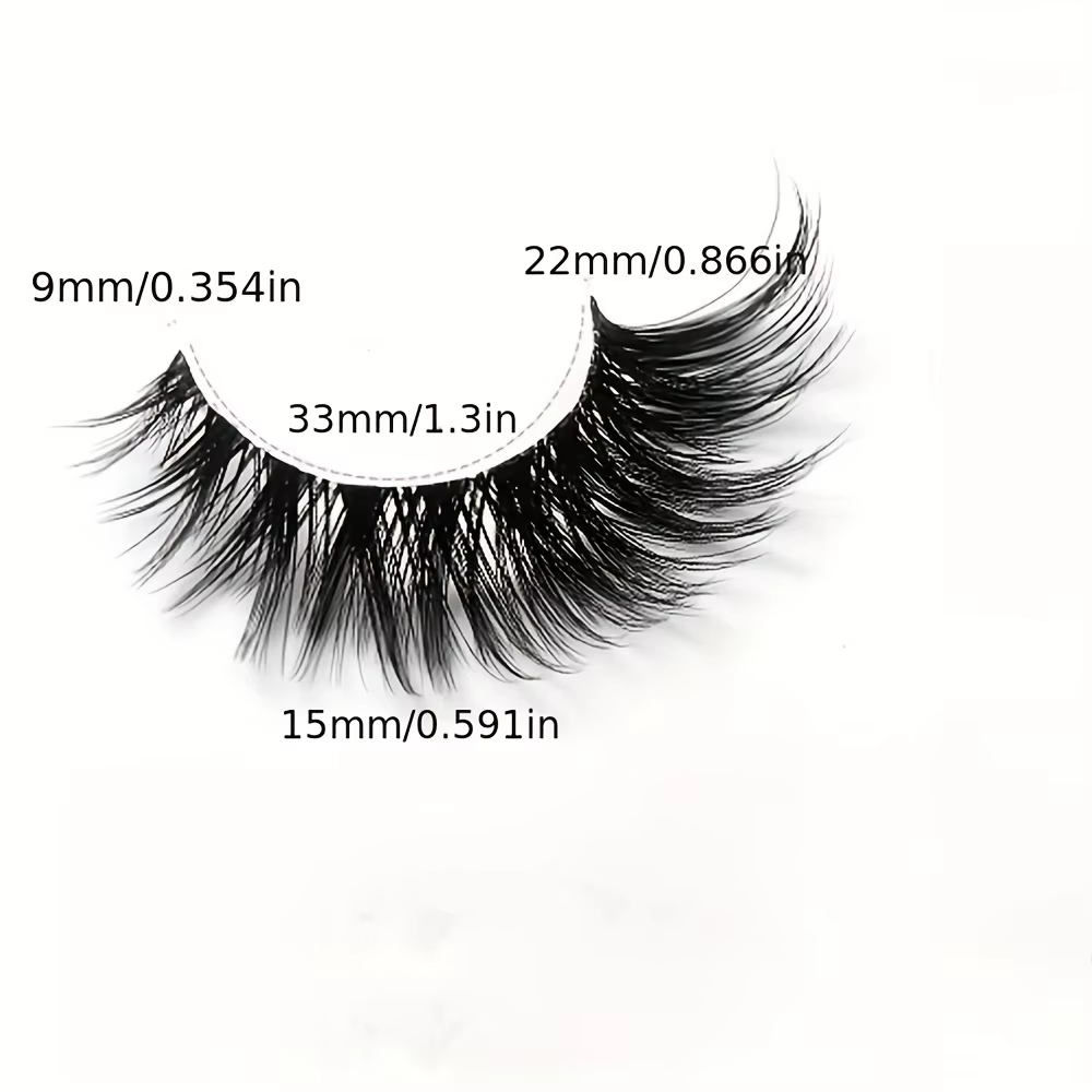 5 paires de faux cils-naturels longs