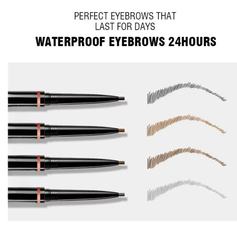 Stylo à sourcils rotatif à Double tête