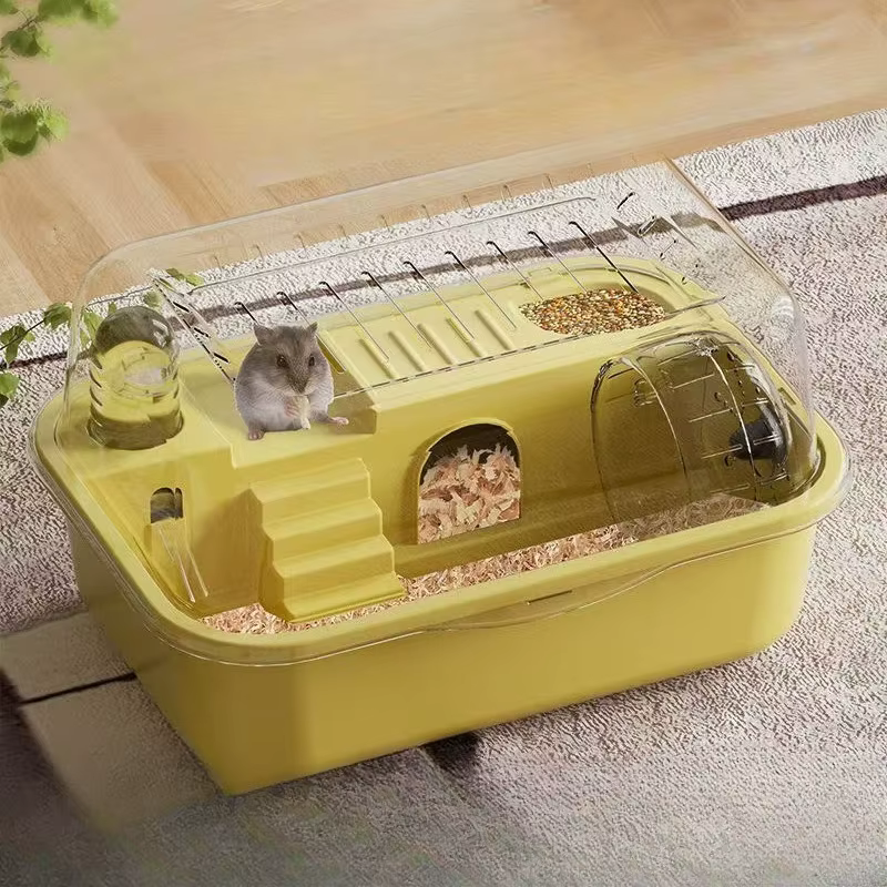 Cage à Hamster anti-mastication, grands accessoires pour Hamster, Cages et habitats, dessus ouvrable avec feuilles acryliques solides construites