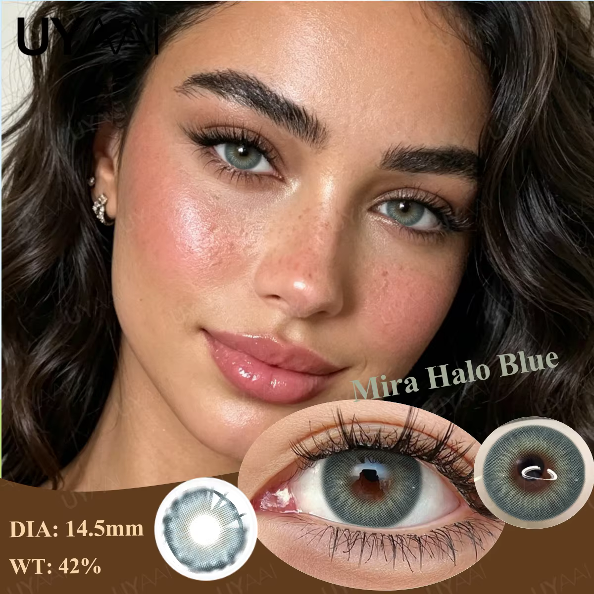 Lentilles de contact grises UYAAI