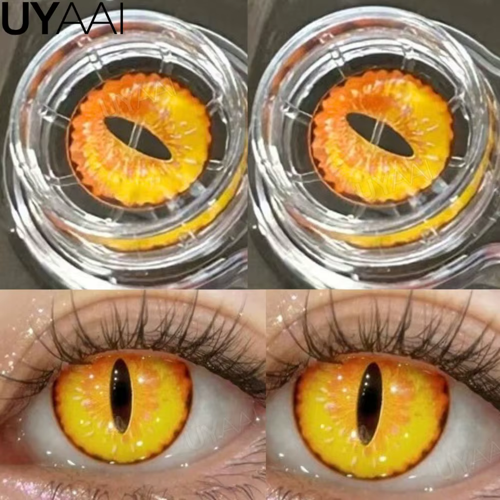 UYAAI Cosplay lentilles de contact colorées cosmétiques élèves colorés