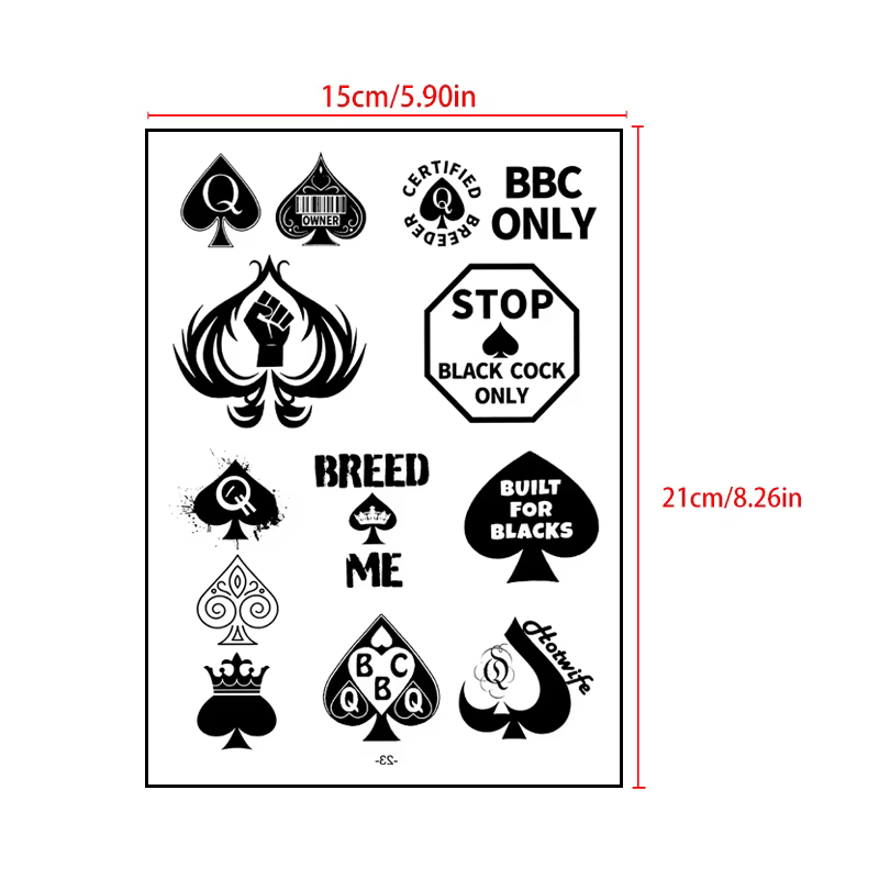 Poker pique tatouages temporaires imperméables femmes Faux Tatouage corps autocollants Tatoo hommes Festival Tatouage Tatuajes Faux Tatouage