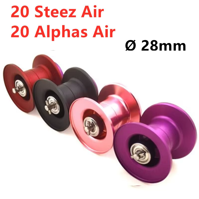 Bobine de moulinet de pêche à lancer long, profil bas, Alphas Air 2020, Steez Air 2020, GePatrick abijin Silver Creek, bricolage, 2021
