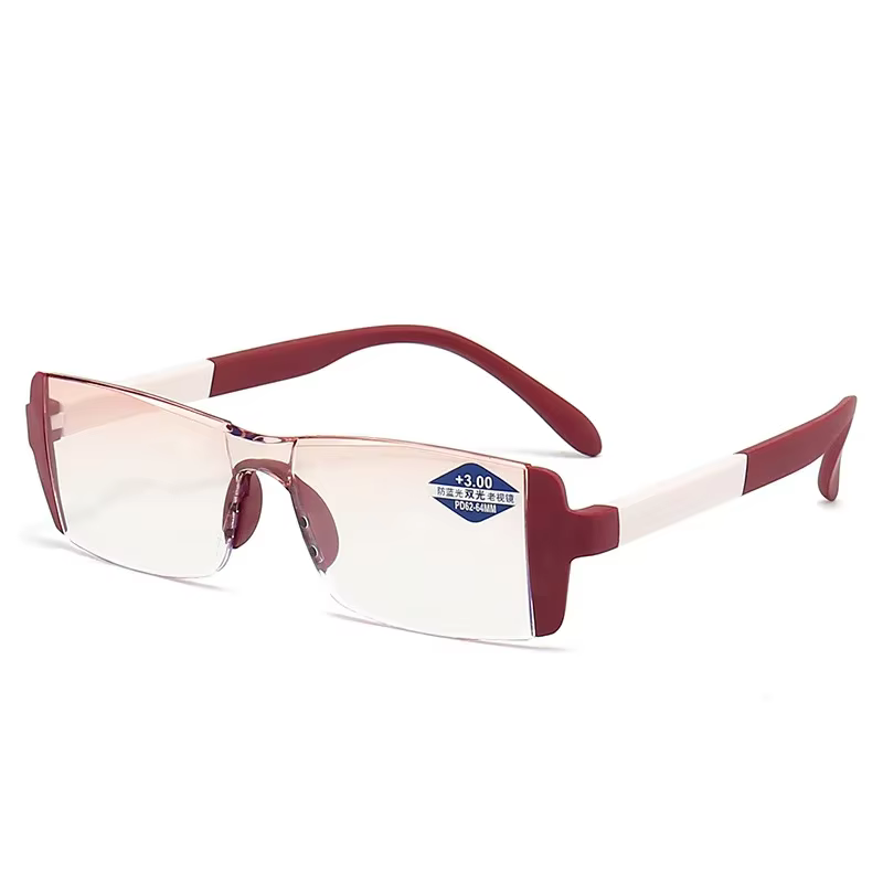 Lunettes de lecture bifocales, lunettes de presbytie tendance, lunettes pour la vue de près et de loin +1.0 à +4.0, anti-lumière bleue, lunettes pour hommes, transparentes