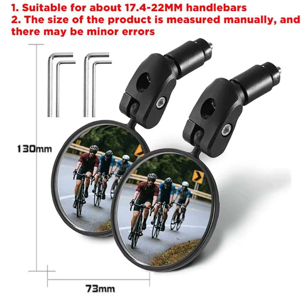 Rétroviseur de vélo universel, rotation réglable, grand Angle, guidon de cyclisme, accessoires pour vtt et vélo de route