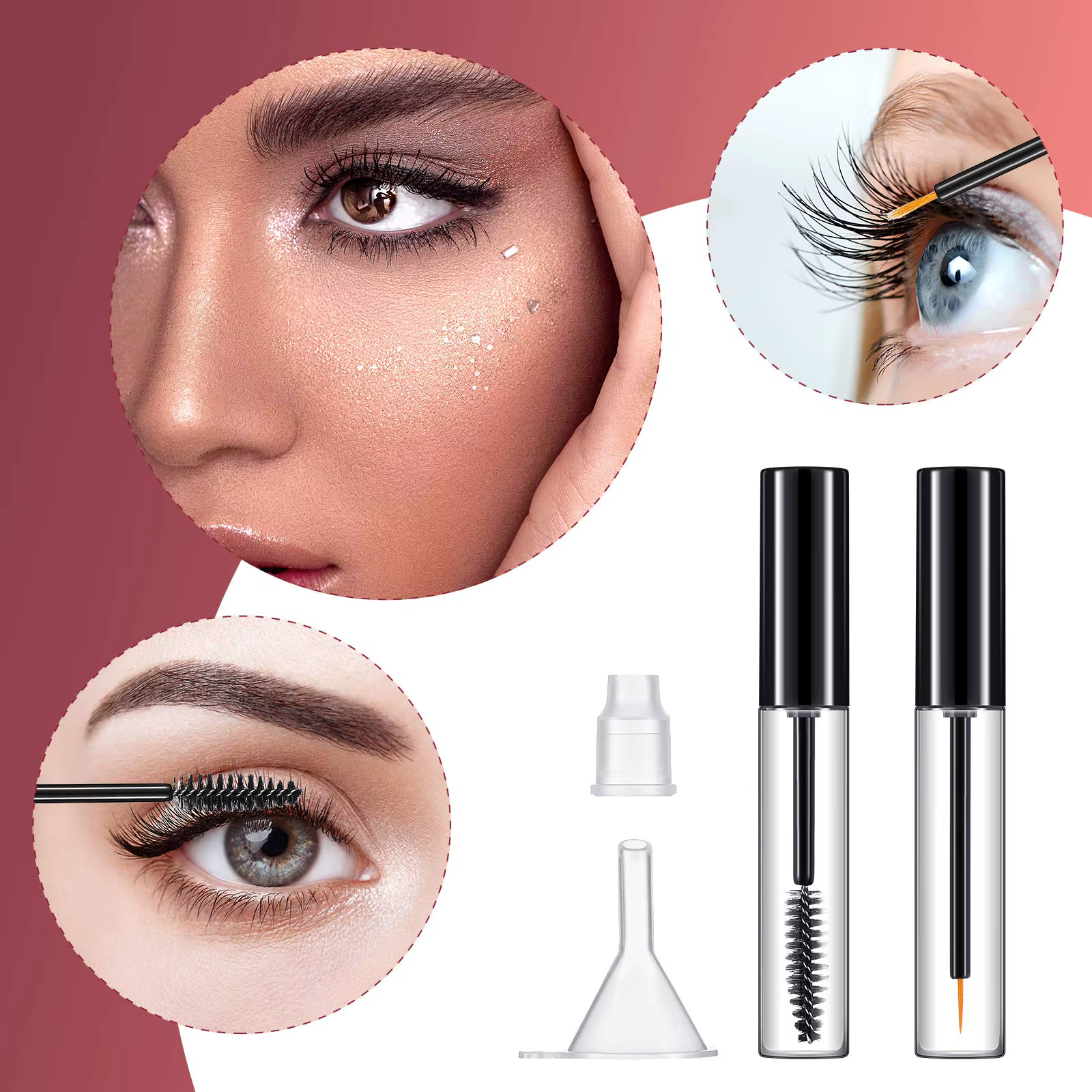 Ensemble de Tubes de Mascara vides de 10ml