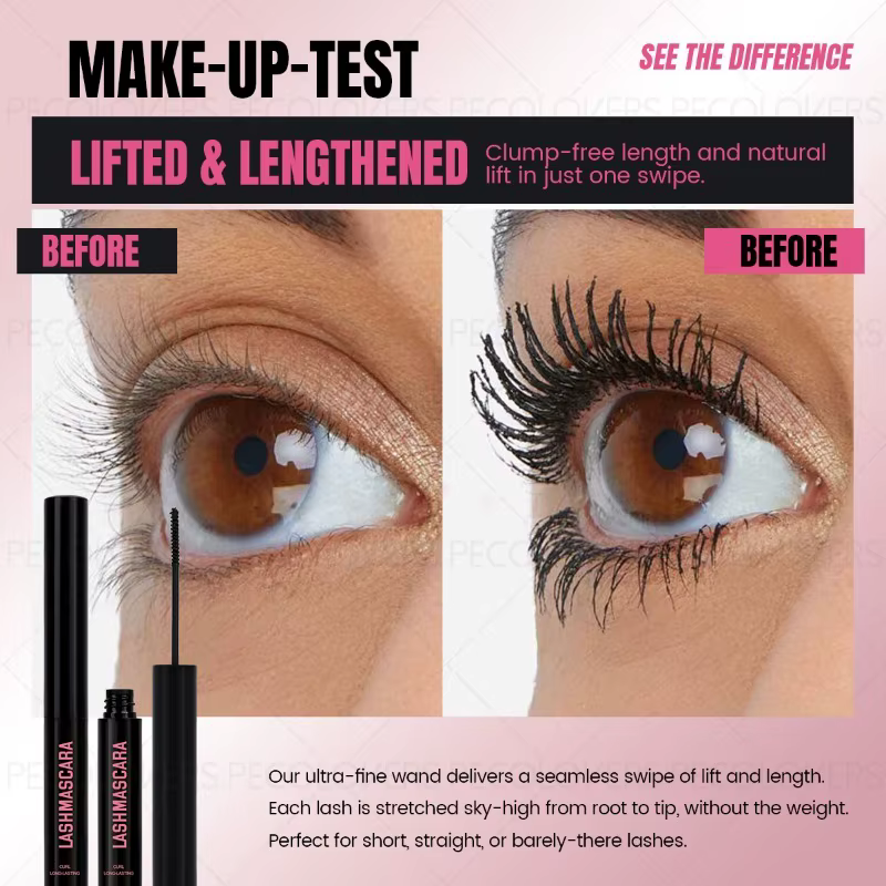 Mascara tube noir imperméable et résistant à la sueur