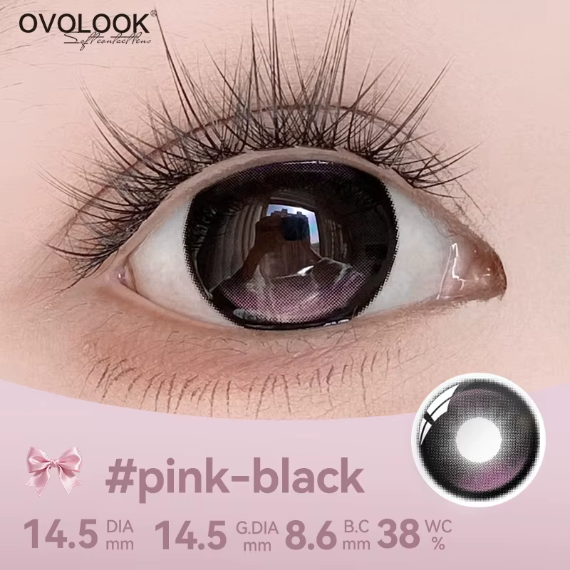 OVOLOOK - 2 pièces/paire Lentilles de contact colorées de style coréen pour les yeux