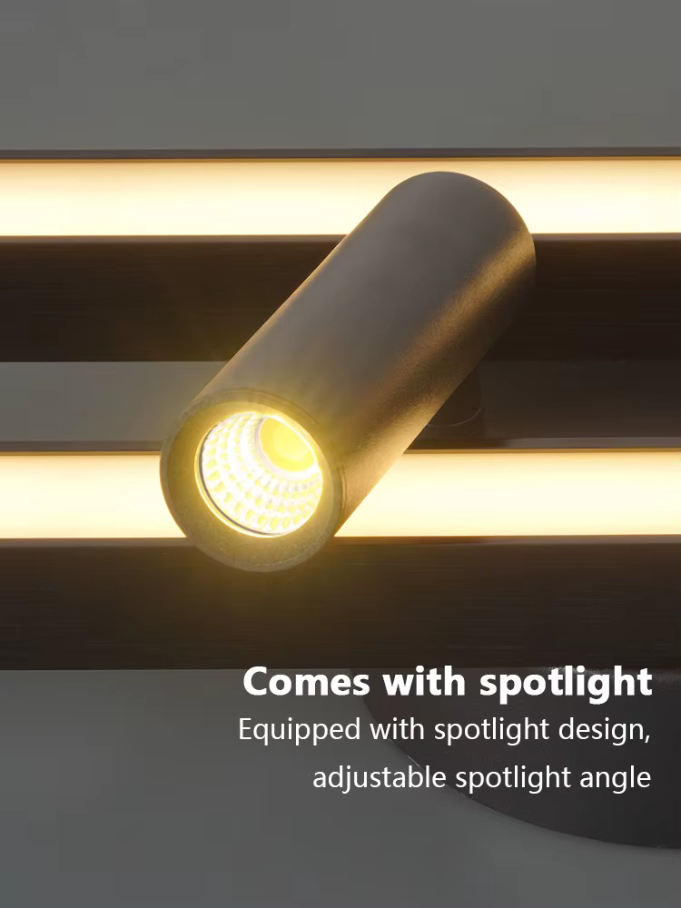 Long aluminium moderne LED plafonnier Design créatif plafonnier luminaire intérieur couloir balcon allée bureau Lustre