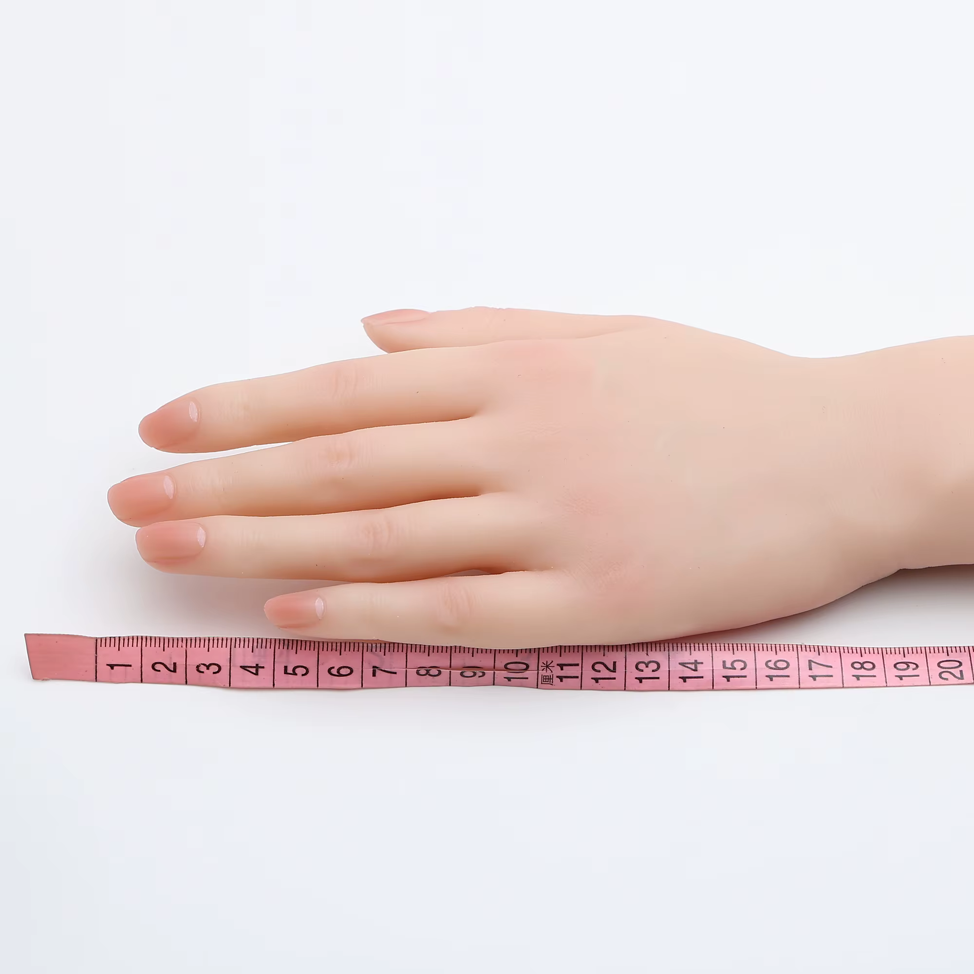 Modèle de main prothétique en Silicone, bras pliable pour accessoires de Film, pratique des faux ongles, bras Long en caoutchouc, mains sur le coude TGDWCS