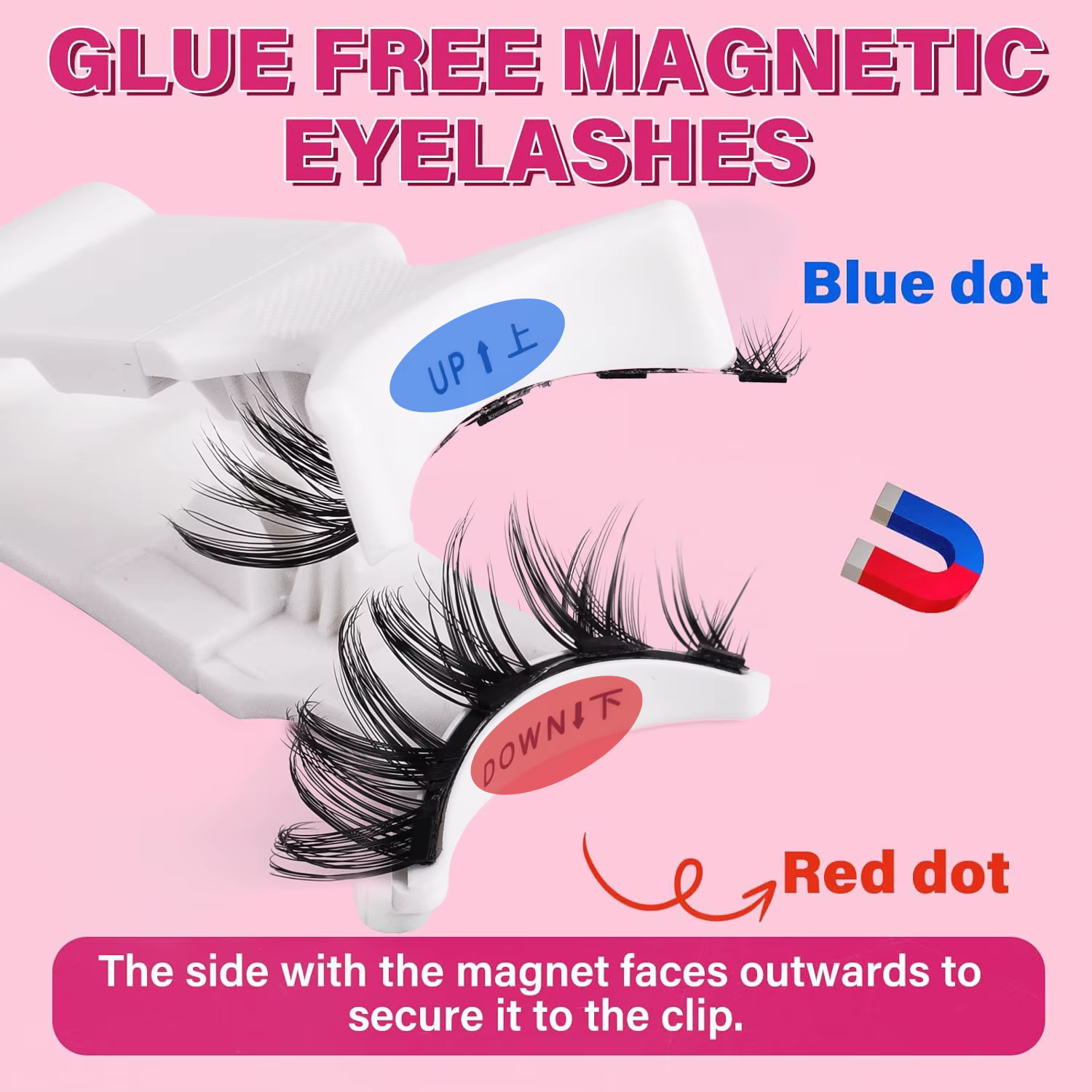 Ensemble de faux cils magnétiques
