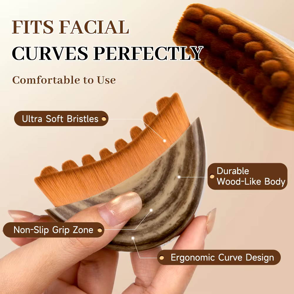 Brosse de massage lymphatique pour le visage