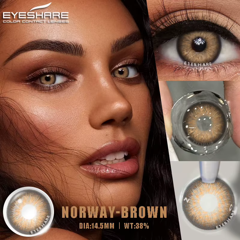 EYESHARE 1 paire de lentilles de contact colorées pour les yeux