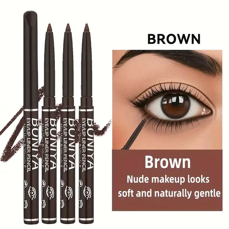 Eyeliner brun noir soyeux