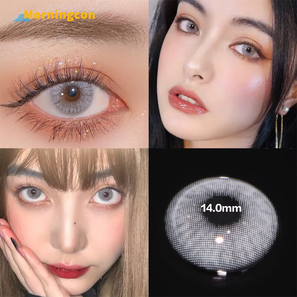 Morningcon – lentilles de Contact de couleur jaune vin pour les yeux