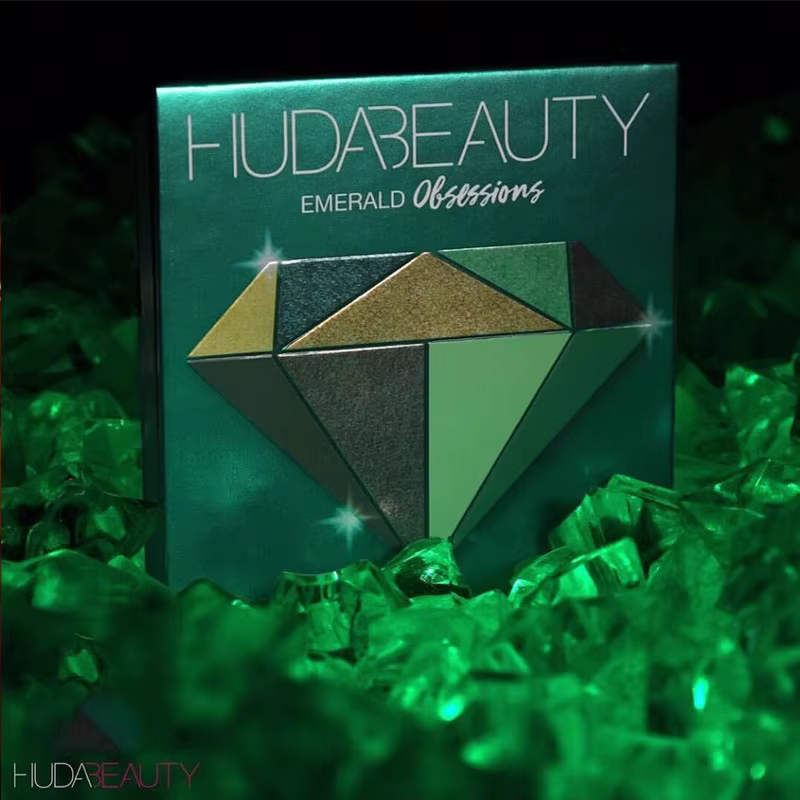 Huda Beauty 9 couleurs Palette diamant améthyste rubis rouge or ombre à paupières