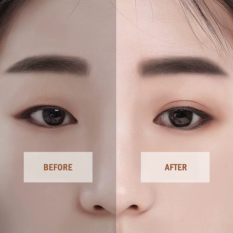 360 pièces maquillage clair gris Beige paupière rayure grands yeux Invisible Double pli