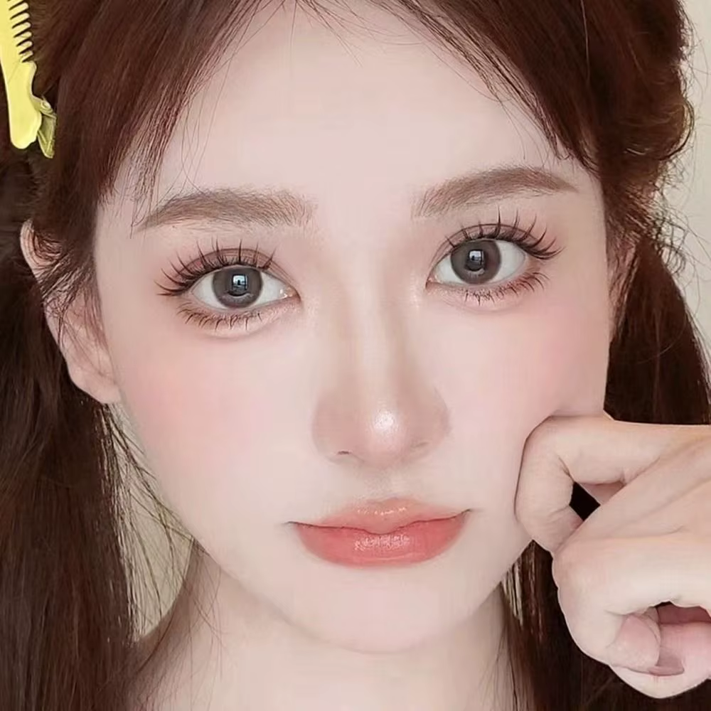 Avec bandes de colle gelée tournesol faux cils sans