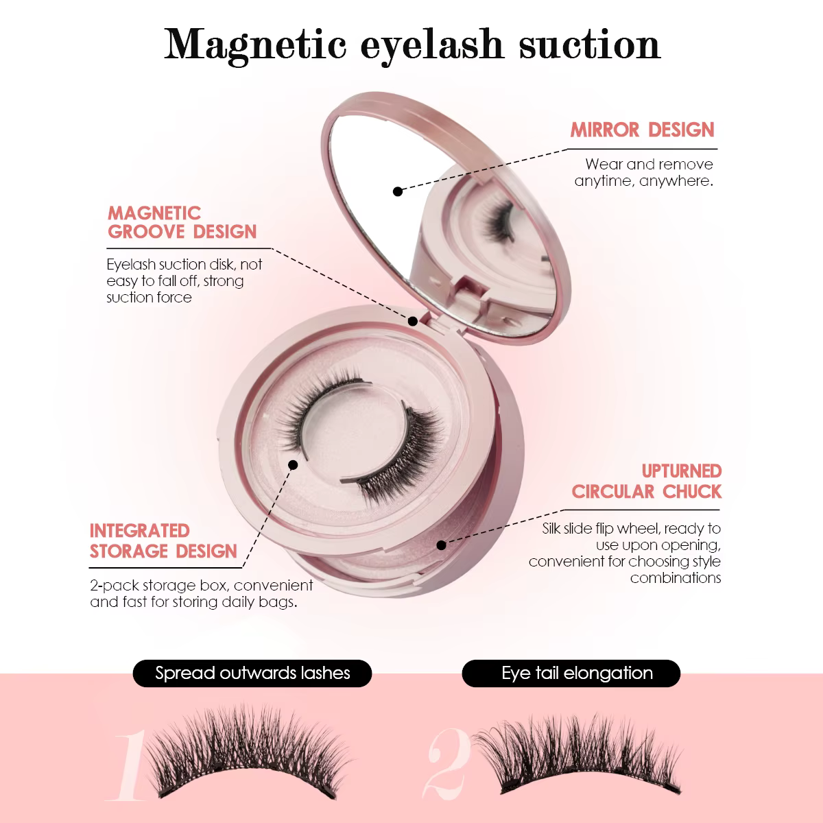 Kit de faux cils magnétiques avec pince à épiler