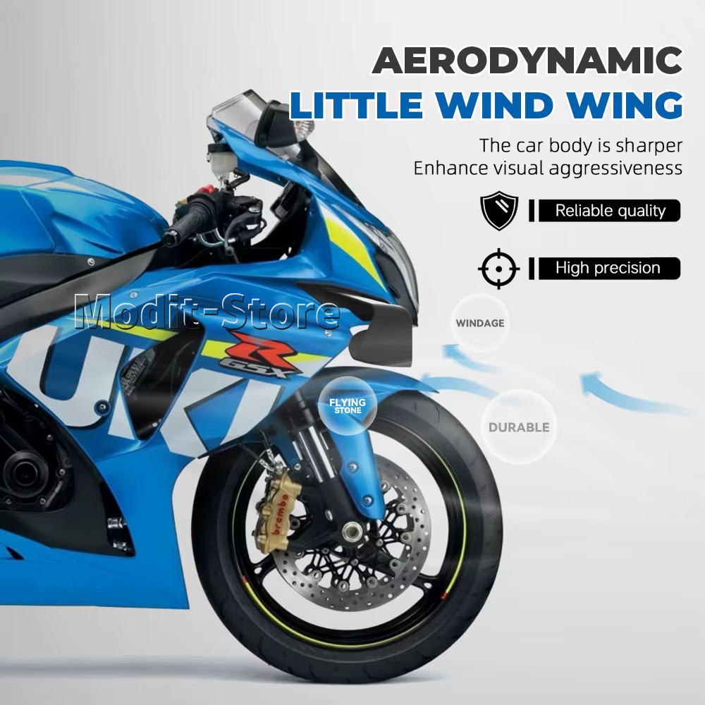 Ailerons avant pour moto SUZUKI GSX-R1000 GSX R1000 2009-2016, becquet inférieur, carénage latéral, ailerons GP fixes
