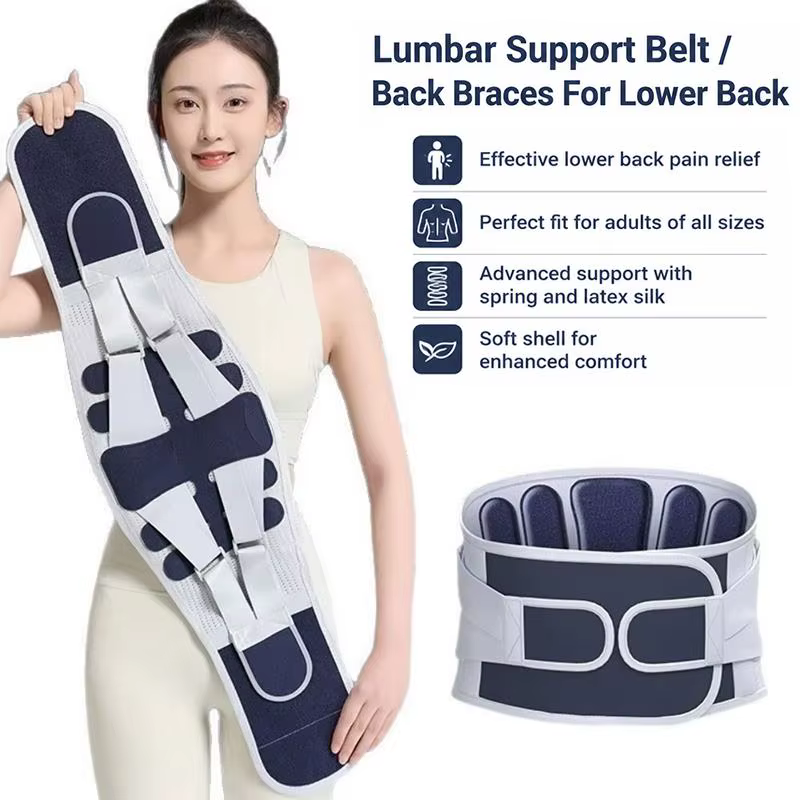 Ceinture de soutien lombaire, ceinture dorsale pour soulager les douleurs du bas du dos, pour la sciatique et les hernies discales