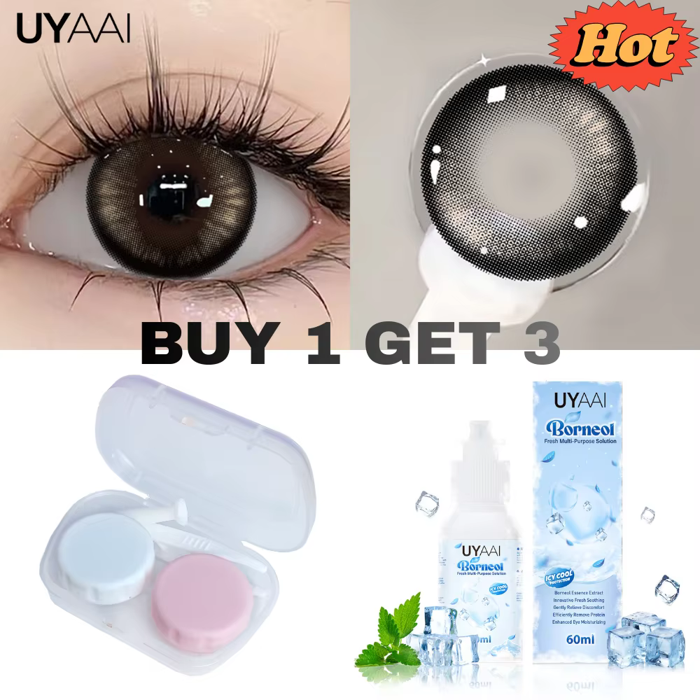 UYAAI – ensemble de lentilles de Contact noires Big EYE de 14.5mm de diamètre
