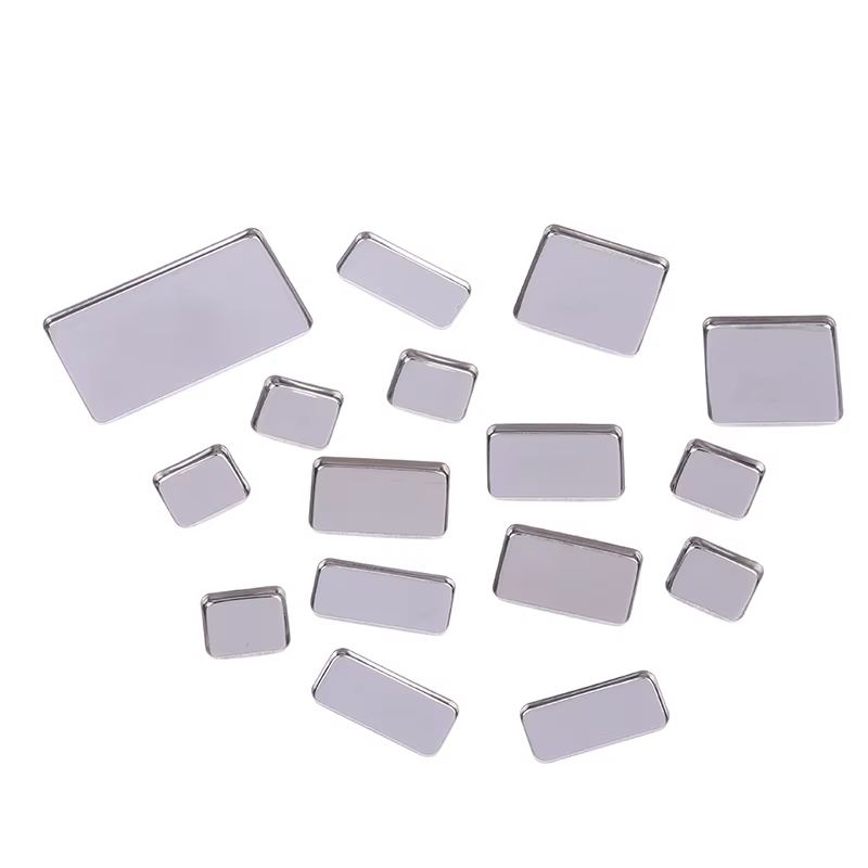 1/2/3/4/6 pièces poêles de fard à paupières vides Palettes de maquillage Palette carrée vide étuis en aluminium casseroles pour poudre