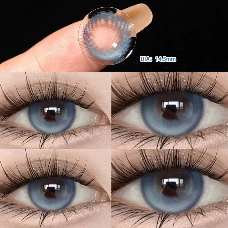 Lentilles colorées pour les yeux de myopie