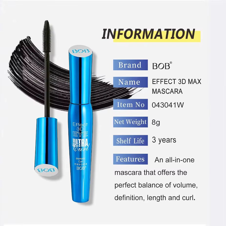 Maquillage BOB tridimensionnel épais beau œil noir