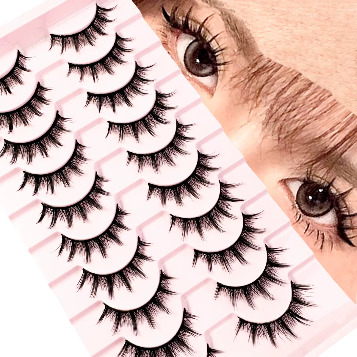 Faux cils d'aspect naturel
