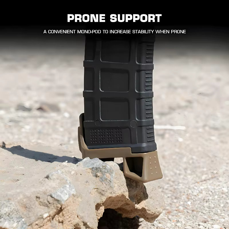 Plaque de base d'adaptation pour chargeurs GBB Airsoft style PMAG, avec système de retrait rapide et outil d'ajustement intégré