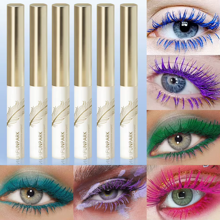 Mascara à brosse Ultra-fine 10 couleurs