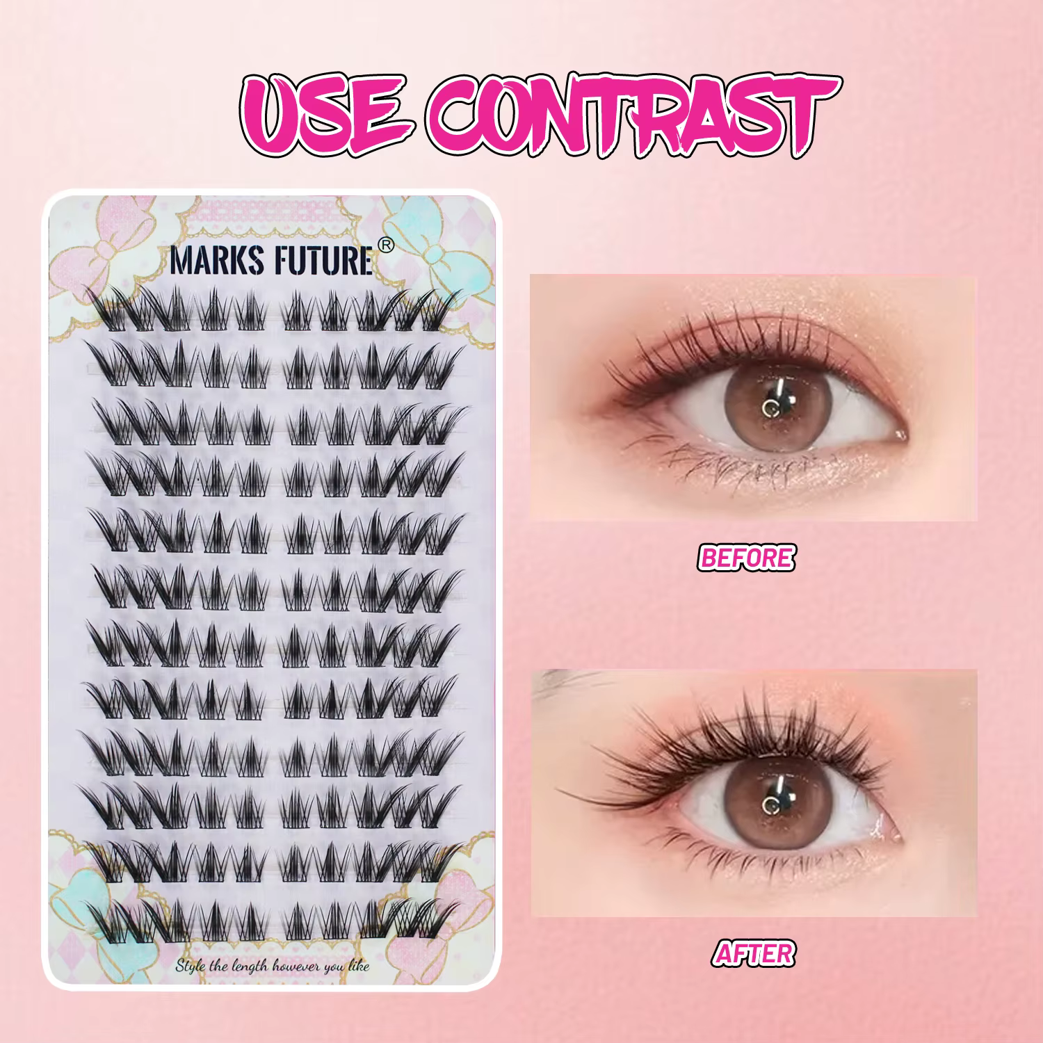 240 pièces de faux cils