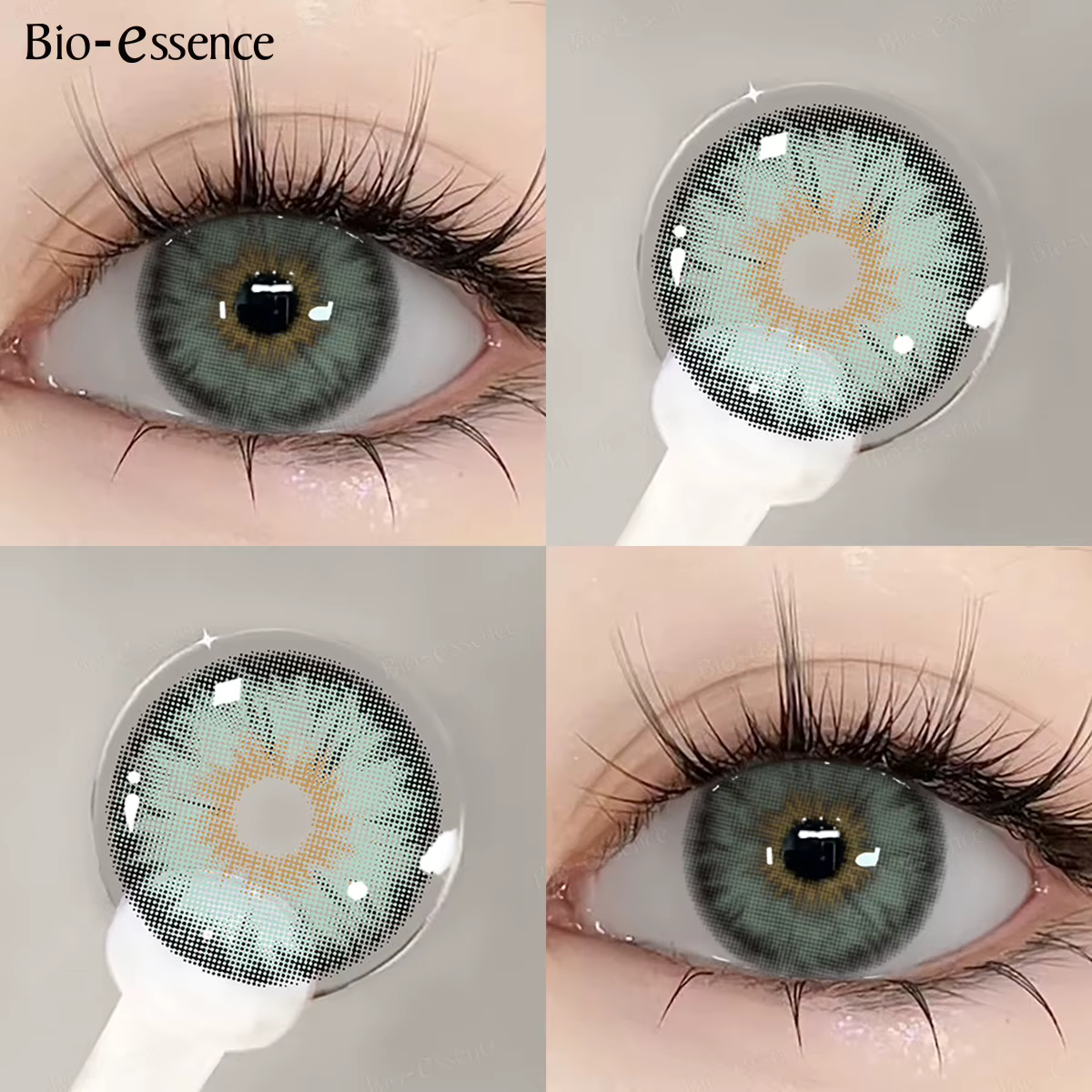 Bio-essence 1 paire de lentilles de Contact de couleur pour les yeux
