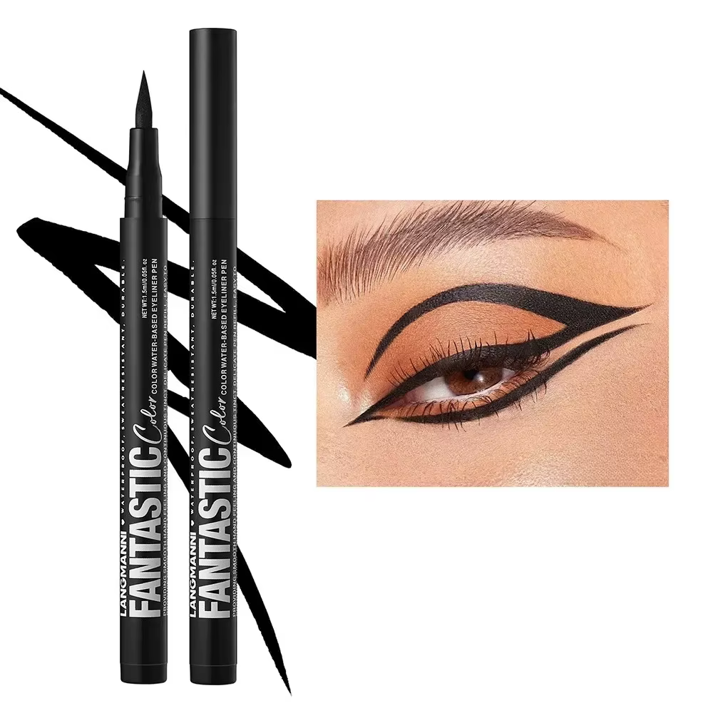 Crayon Eyeliner Liquide Blanc Mat 6 Couleurs Violet Foncé Rouge Maquillage Yeux Séchage Rapide Imperméable Longue Durée