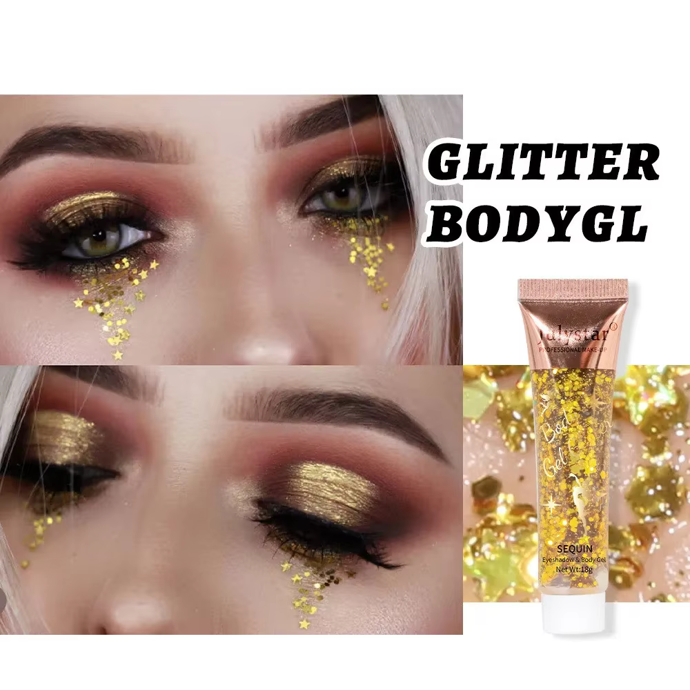 Gel à paillettes multifonctionnel pour le corps