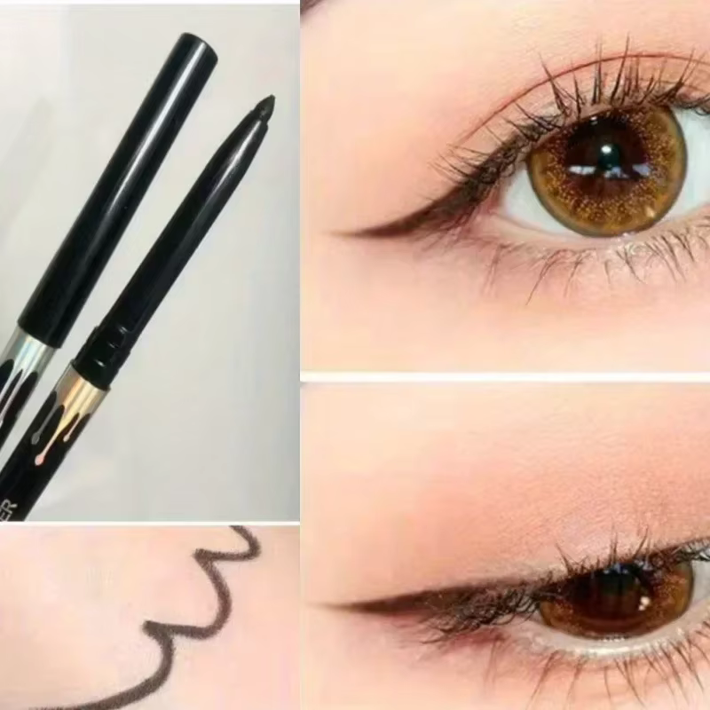 Eyeliner Gel crayon noir marron Ultra-fin mat naturel lisse séchage rapide sans taches imperméable facile à porter