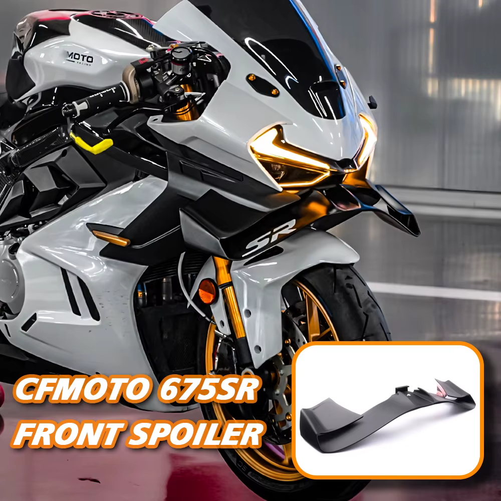 Spoiler avant inférieur pour CFMOTO 675SR, lèvre inférieure GP Wing Downforce, spoiler frontal Naked 675SR-R 2024 2025