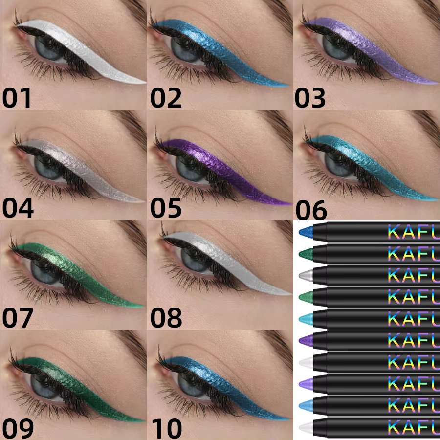 Stylo eye-liner coloré 10 couleurs