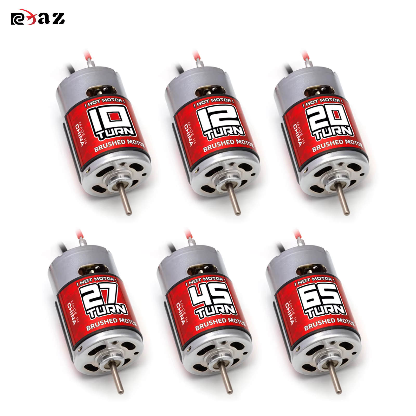 Moteur brossé RCXAZ 1/10 RC 10T 12T 20T 27T 45T 65T 550 pour pièces de voiture RC Crawler Traxxas TRX4 Axial SCX10 D90