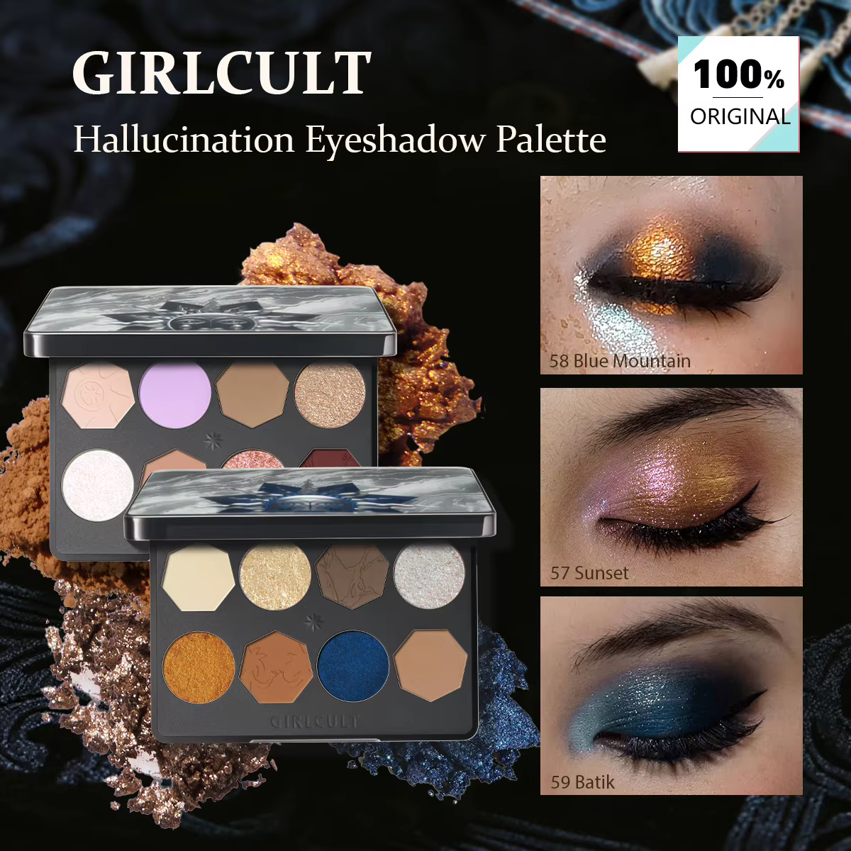 Palette de fards à paupières Girlcult Hallucination (57-59)