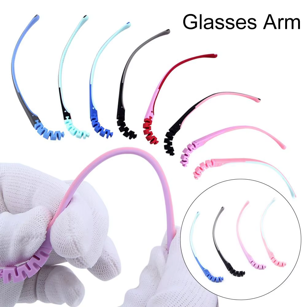 Lunettes antidérapantes à clipser, bras, accessoires de lunettes, monture de lunettes, jambe de remplacement