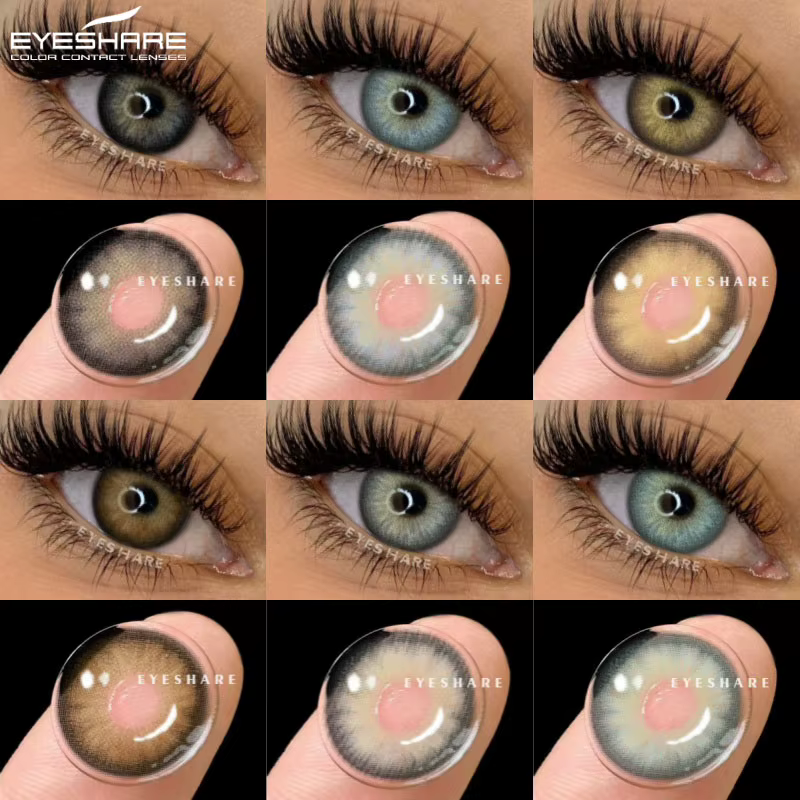 EYESHARE 1 Paire de Lentilles de Contact Colorées Marron