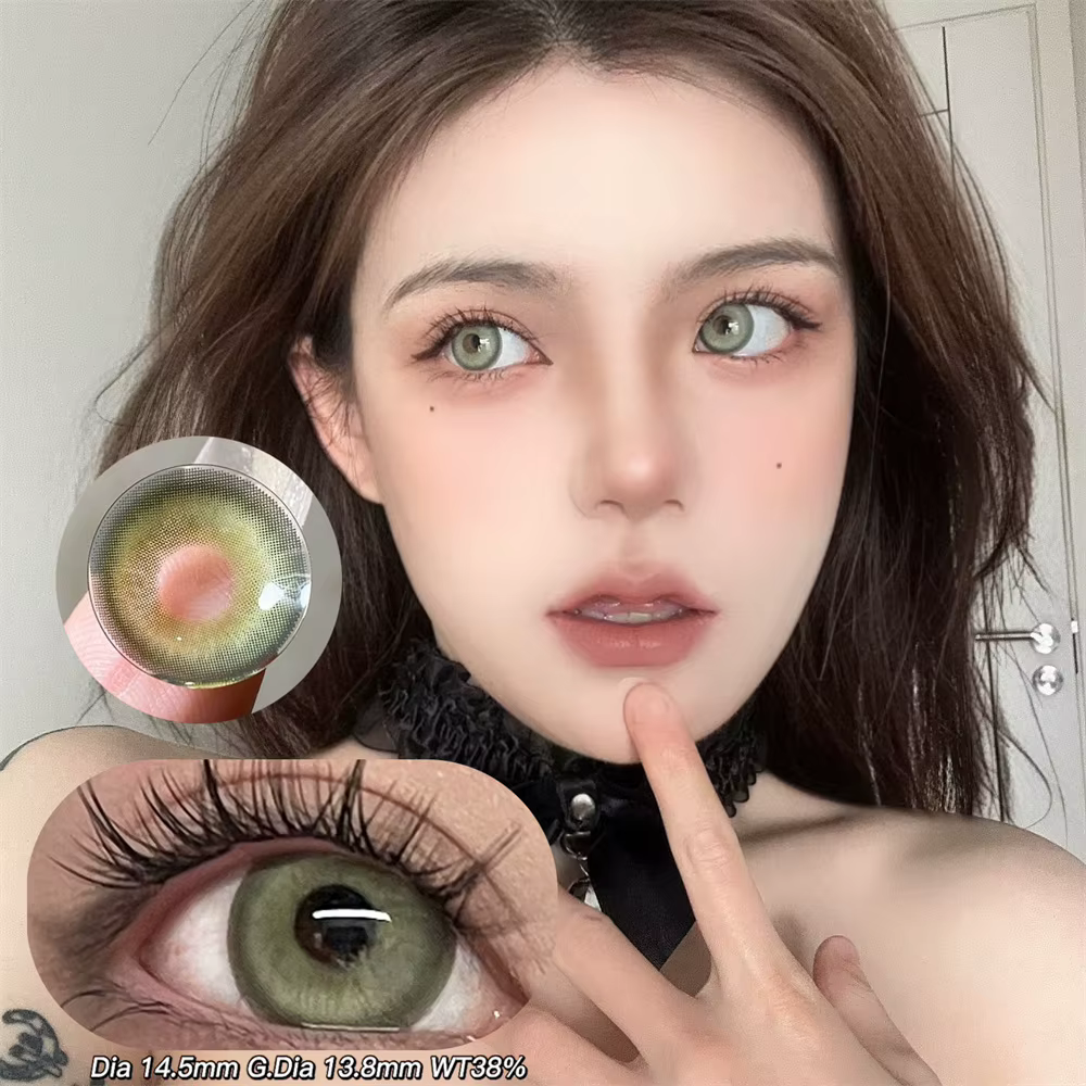 7197 lentilles de Contact colorées pour les yeux 1 paire Cosplay Prescription pour myopia0-800 degrés