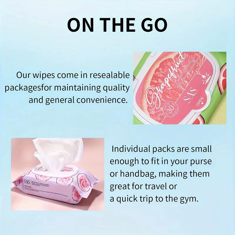 Lingettes démaquillantes jetables
