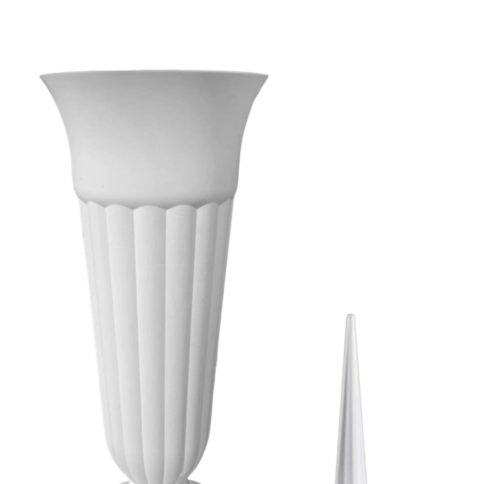 Lot de 2 Vases Floraux Commémoratifs Détachables avec Piquet et Base en Plastique, Vases de Cimetière et de Tombe pour Événements Extérieurs, Tombes, Jardin